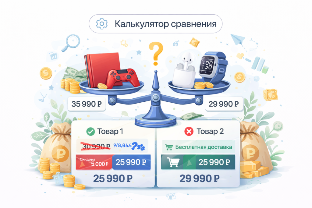 Калькулятор сравнения товаров