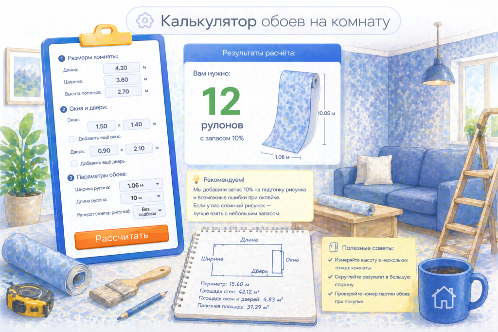 Калькулятор обоев