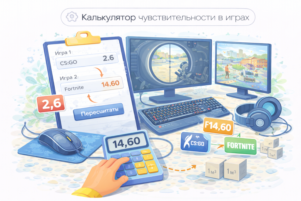Калькулятор сенсы DPI в играх