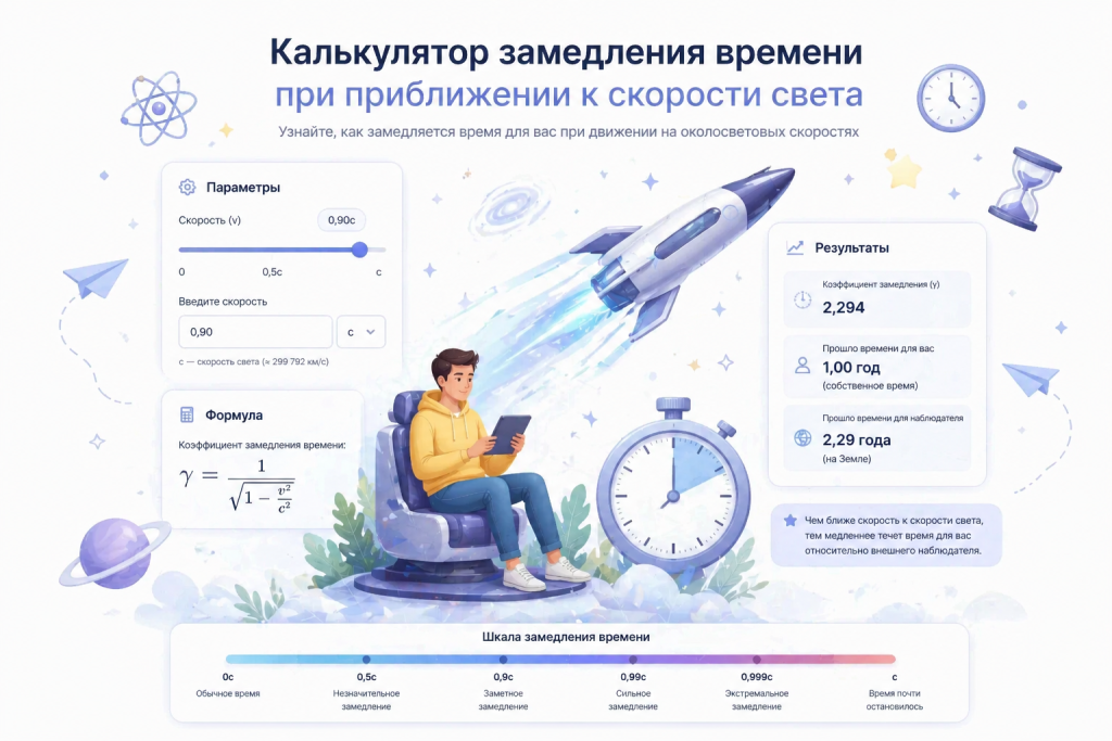 Калькулятор скорости света