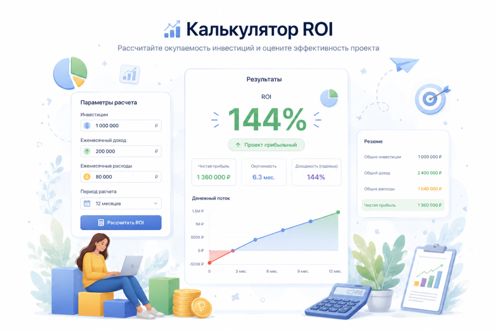 Калькулятор ROI