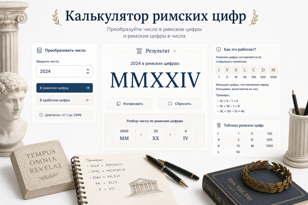 Перевод римских цифр
